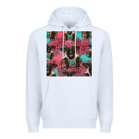White black sheep seamless pattern Premium Hoodie - HRA Design Shop