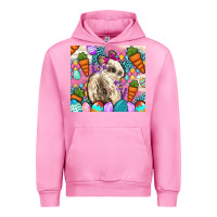 Fuchsia Pink Easter Bunny tumbler Easter Day Urban Hoodie - Neo Western