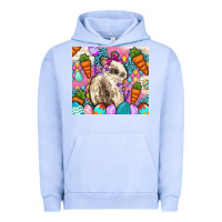 Pigment Grape Ice Easter Bunny tumbler Easter Day Urban Hoodie - Neo Western