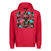Cardinal black sheep seamless pattern Premium Hoodie - HRA Design Shop