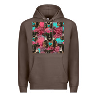 Coffee black sheep seamless pattern Premium Hoodie - HRA Design Shop