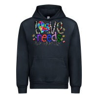 Navy love need no words Urban Hoodie - SublimationCraftShop