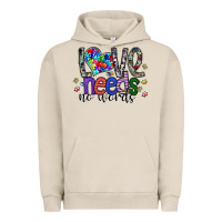 Pigment French Oak love need no words Urban Hoodie - SublimationCraftShop