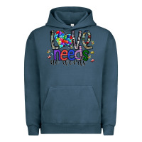 Pigment Midnight Navy love need no words Urban Hoodie - SublimationCraftShop