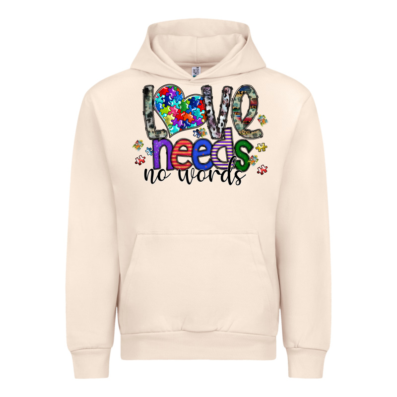 Love Need No Words Urban Hoodie by SublimationCraftShop | Teevron