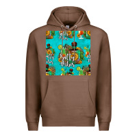 Salty Vibes Seamless Pattern Premium Hoodie | Teevron