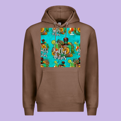 Salty Vibes Seamless Pattern Premium Hoodie Designed By Hra Design Shop
