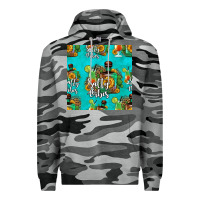 Slate Camo salty vibes seamless pattern Premium Hoodie - HRA Design Shop
