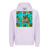 Lilac salty vibes seamless pattern Premium Hoodie - HRA Design Shop