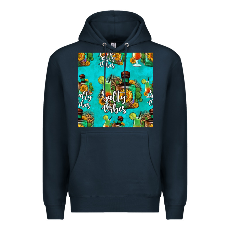 Salty Vibes Seamless Pattern Premium Hoodie by HRA Design Shop | Teevron