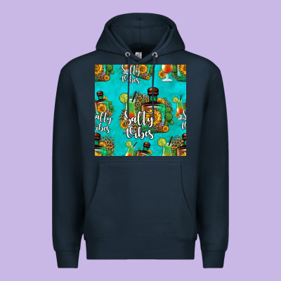 Salty Vibes Seamless Pattern Premium Hoodie Designed By Hra Design Shop