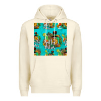 Sandshell salty vibes seamless pattern Premium Hoodie - HRA Design Shop