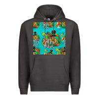Smoke salty vibes seamless pattern Premium Hoodie - HRA Design Shop