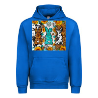 Cobalt Easter bunnies leopard cowhide tumbler Easter Day Urban Hoodie - Neo Western