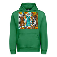 Emerald Easter bunnies leopard cowhide tumbler Easter Day Urban Hoodie - Neo Western