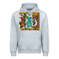 Heather Grey Easter bunnies leopard cowhide tumbler Easter Day Urban Hoodie - Neo Western