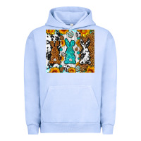 Pigment Grape Ice Easter bunnies leopard cowhide tumbler Easter Day Urban Hoodie - Neo Western