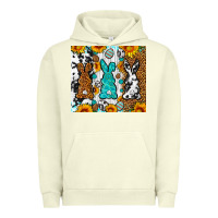 Pigment Pistachio Easter bunnies leopard cowhide tumbler Easter Day Urban Hoodie - Neo Western