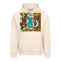 Sandshell Easter bunnies leopard cowhide tumbler Easter Day Urban Hoodie - Neo Western