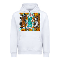 White Easter bunnies leopard cowhide tumbler Easter Day Urban Hoodie - Neo Western