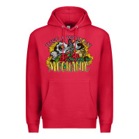 Cardinal just a woman who loves her mechanic Premium Hoodie - SublimationCraftShop