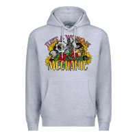 Heather Grey just a woman who loves her mechanic Premium Hoodie - SublimationCraftShop