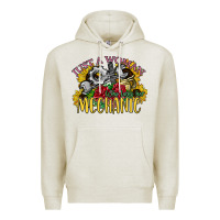 Oatmeal Heather just a woman who loves her mechanic Premium Hoodie - SublimationCraftShop