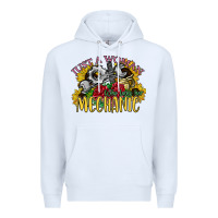 White just a woman who loves her mechanic Premium Hoodie - SublimationCraftShop