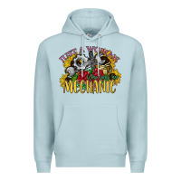 Blue Mist just a woman who loves her mechanic Premium Hoodie - SublimationCraftShop