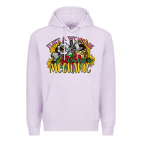Lilac just a woman who loves her mechanic Premium Hoodie - SublimationCraftShop