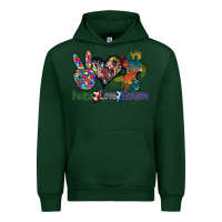 Forest Green peace love autism Urban Hoodie - SublimationCraftShop