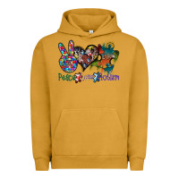 Pigment Peanut Butter peace love autism Urban Hoodie - SublimationCraftShop