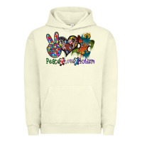 Pigment Pistachio peace love autism Urban Hoodie - SublimationCraftShop