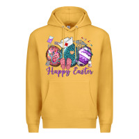 Mustard happy easter eggs nurse n Premium Hoodie - Neo Western