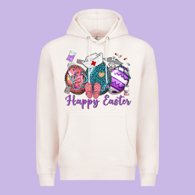 Happy Easter Eggs Nurse N Premium Hoodie Designed By Neo Western