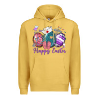 Antique Gold happy easter eggs nurse n Premium Hoodie - Neo Western