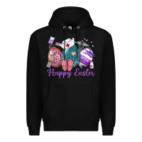 Black happy easter eggs nurse n Premium Hoodie - Neo Western
