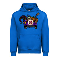 Cobalt Halloween Truck Urban Hoodie - CowhideDigitalArt