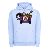 Pigment Grape Ice Halloween Truck Urban Hoodie - CowhideDigitalArt