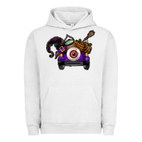 Pigment Lunar Rock Halloween Truck Urban Hoodie - CowhideDigitalArt