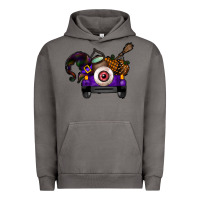 Pigment Tornado Halloween Truck Urban Hoodie - CowhideDigitalArt