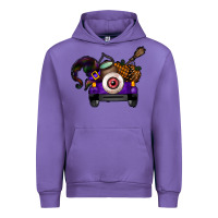 Tulip Halloween Truck Urban Hoodie - CowhideDigitalArt