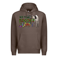 Coffee will trade brother for candy Premium Hoodie - CowhideDigitalArt