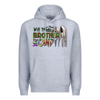 Heather Grey will trade brother for candy Premium Hoodie - CowhideDigitalArt