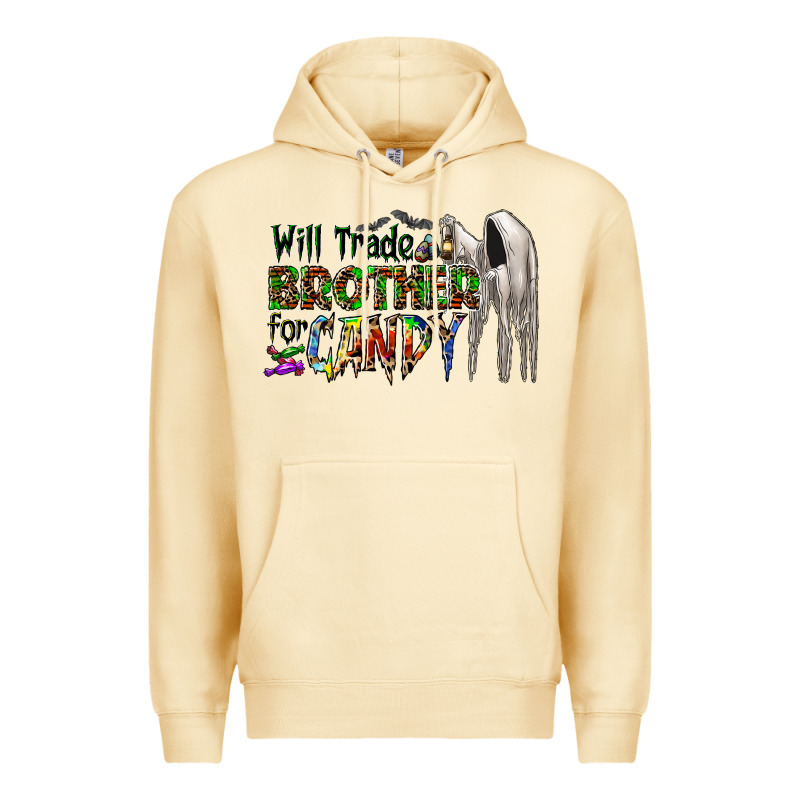 Will Trade Brother For Candy Premium Hoodie by CowhideDigitalArt | Teevron