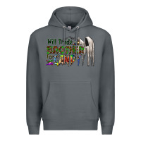 Rock will trade brother for candy Premium Hoodie - CowhideDigitalArt