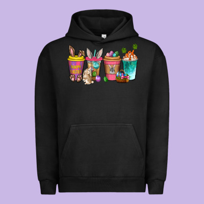 Easter Coffee Drinks Easter Day Urban Hoodie Designed By Neo Western
