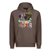 Coffee happy easter heifer Premium Hoodie - Neo Western