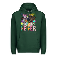 Sports Green happy easter heifer Premium Hoodie - Neo Western