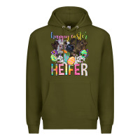 Army Green happy easter heifer Premium Hoodie - Neo Western
